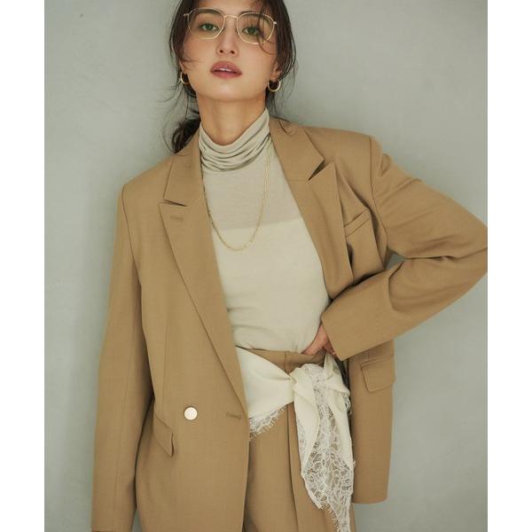 夹克 精致西装外套 基础款双排扣女士夹克