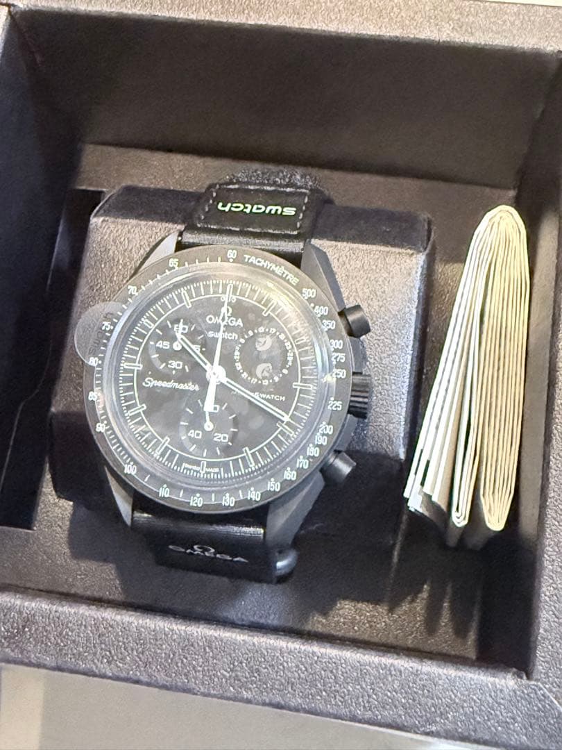✴Swatch Omega Speedmaster BLACK Snoopy New/Unused✴︎