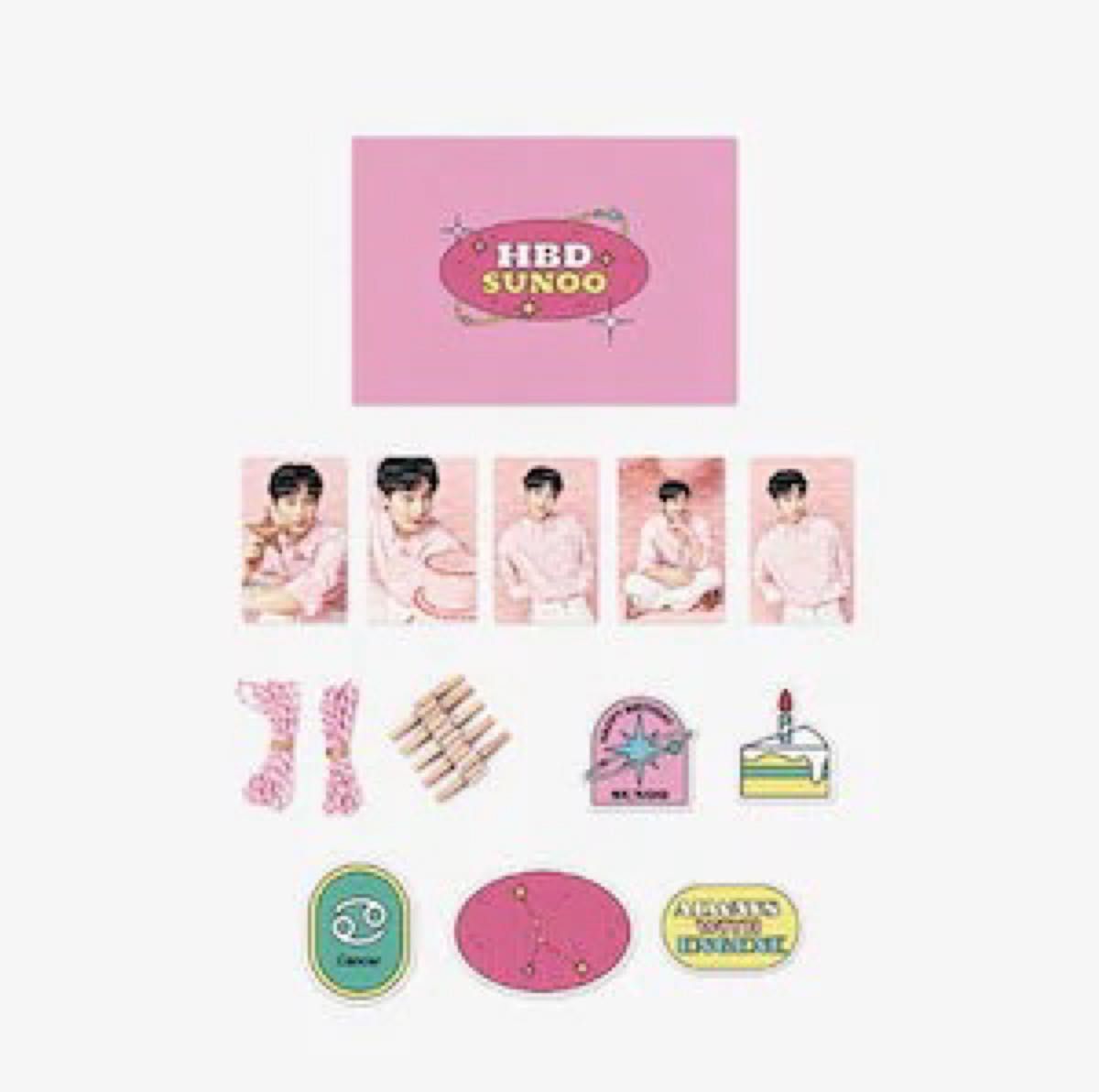 ENHYPEN HBD SUNOO Sunoo Birthday DIY Photo Card Garland Set