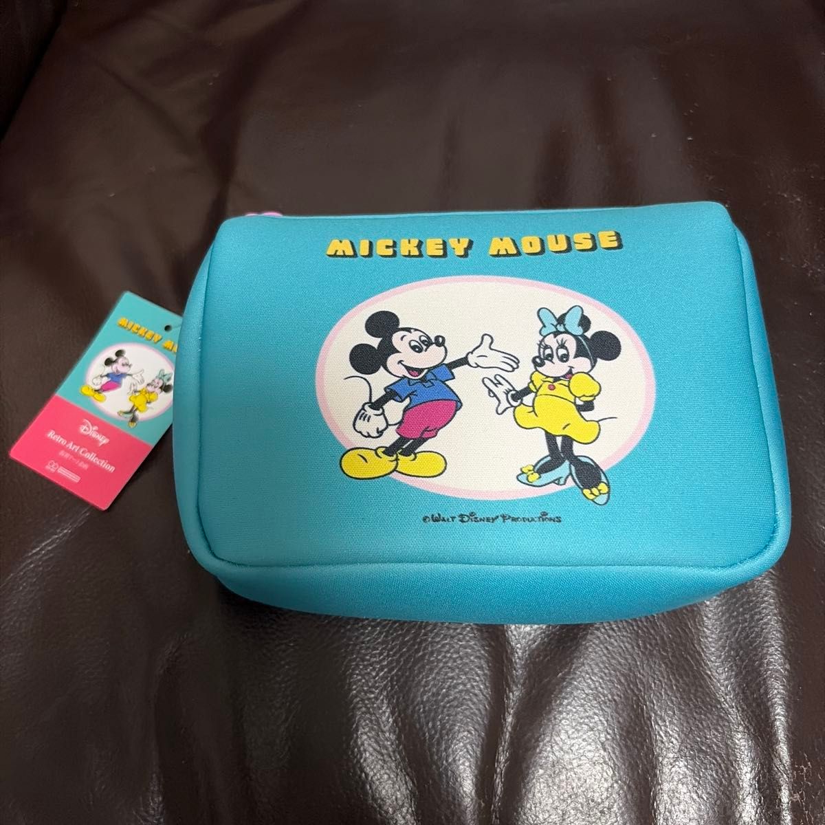 [With Tags, Brand New] Mickey & Minnie Retro Art Collection Pouch