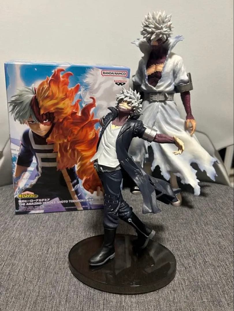 My Hero Academia Bakuho and Shoto Todoroki Figure Set with Junk Items Included