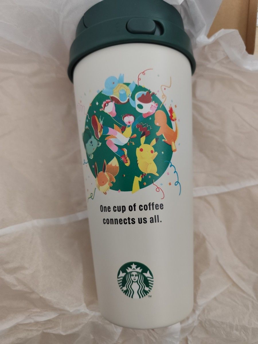 星巴克 宝可梦 不锈钢 TOGO瓶 咖啡连接款 473ml