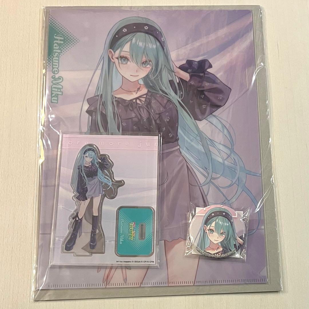 Project Sekai Hatsune Miku ZOZOTOWN Collaboration Acrylic Stand Can Badge Clear File