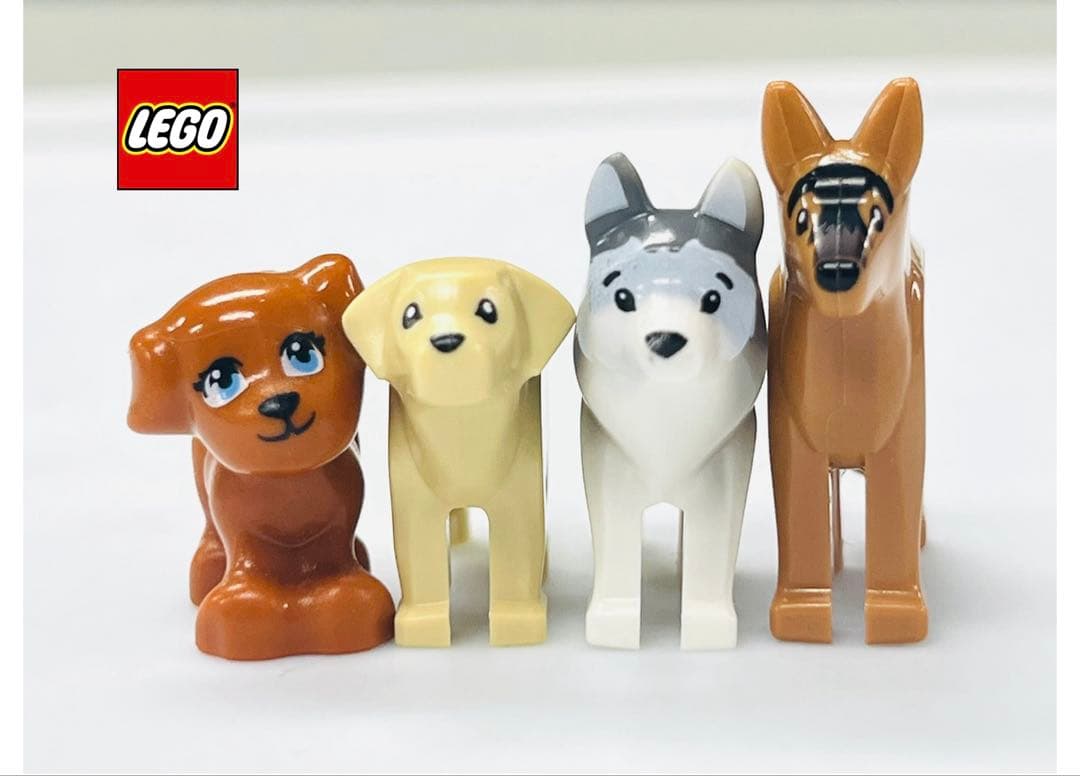 ⭐美品⭐乐高狗4只装城市之友哈士奇牧羊犬拉布拉多