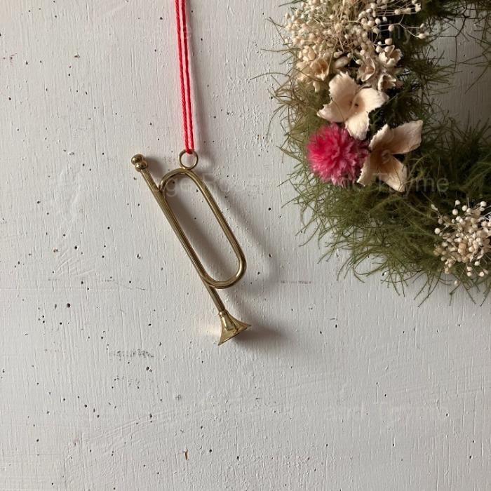 【非标准邮寄免运费】瑞典 布格号 号角 装饰品 乐器 音乐 圣诞节 管弦乐队 吹奏乐 弦乐合奏 演奏会 装饰 圣诞树 圣诞快乐 克里
