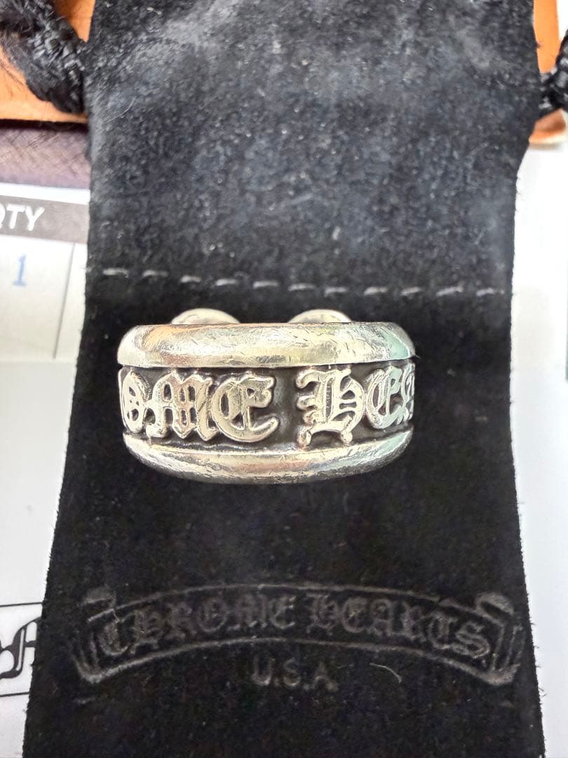CHROME HEARTS sm 滚动标签 环 us6