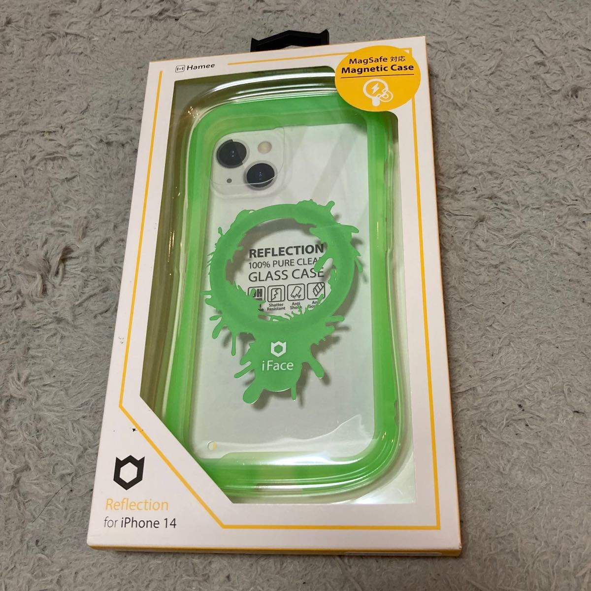 IFace Reflection Neo iPhone 14外壳MagSafe清除 (清除绿色/油漆)