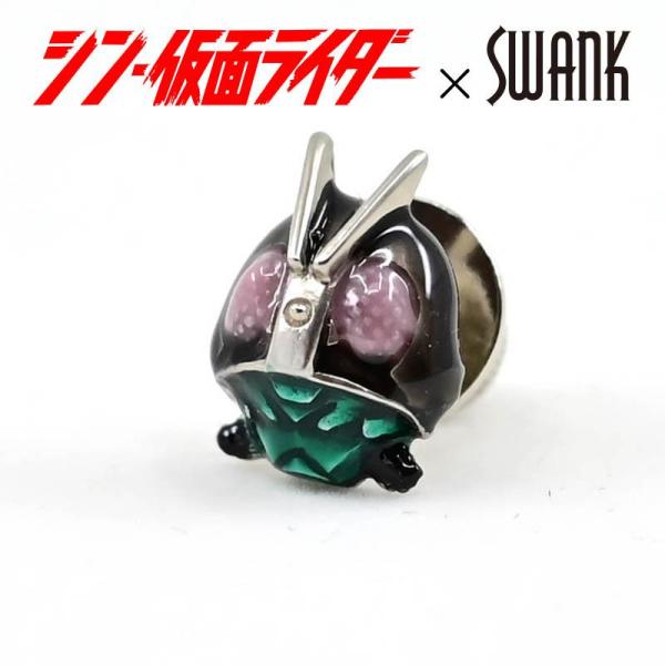 Shin Kamen Rider Goods Pins Shin Kamen Rider x SWANK Mask Pins Men's Official Authentic New Accessory