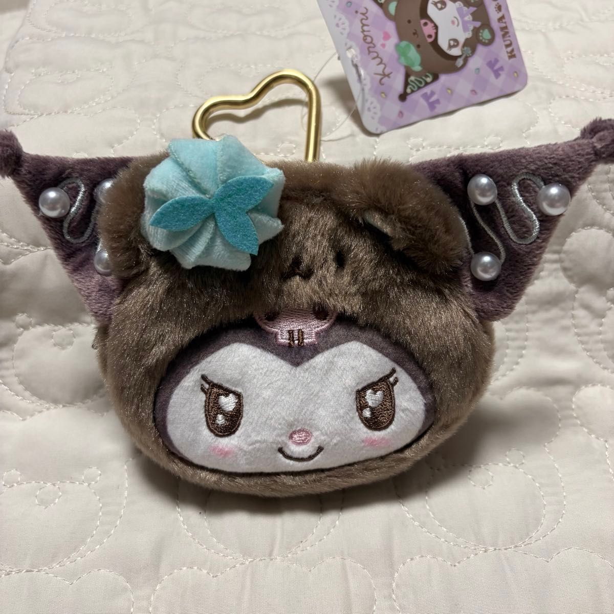 Sanrio Kuromi Plush Mascot Pouch: Bear Cake, Choco Mint