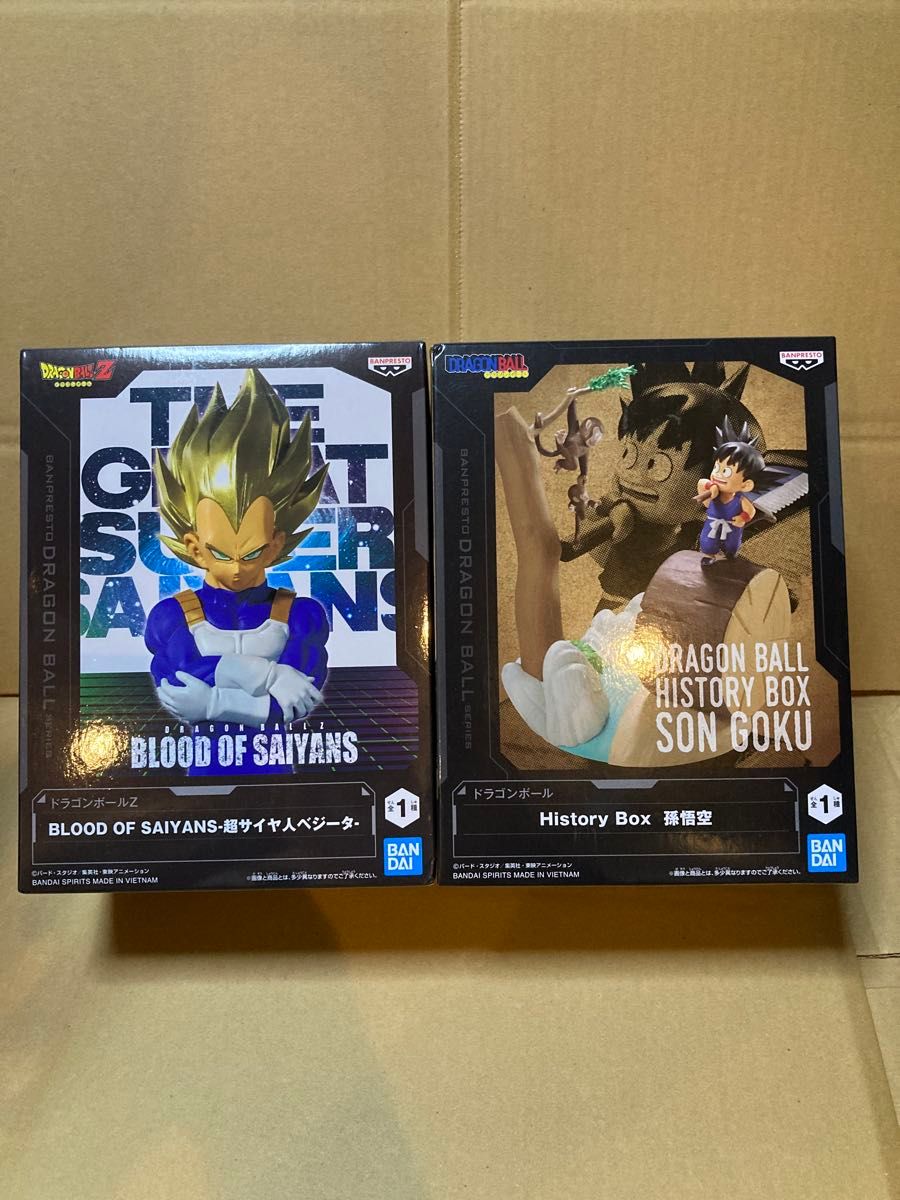 Dragon Ball Figure 2-Piece Set BLOOD OF SAIYANS Vegeta History Box Son Goku