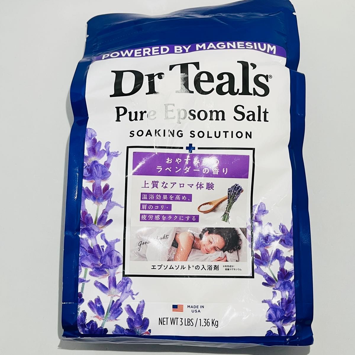 Dr. Teal's 德特耳兹 泻盐 药用浴盐 薰衣草香型 1360g 医药部外品