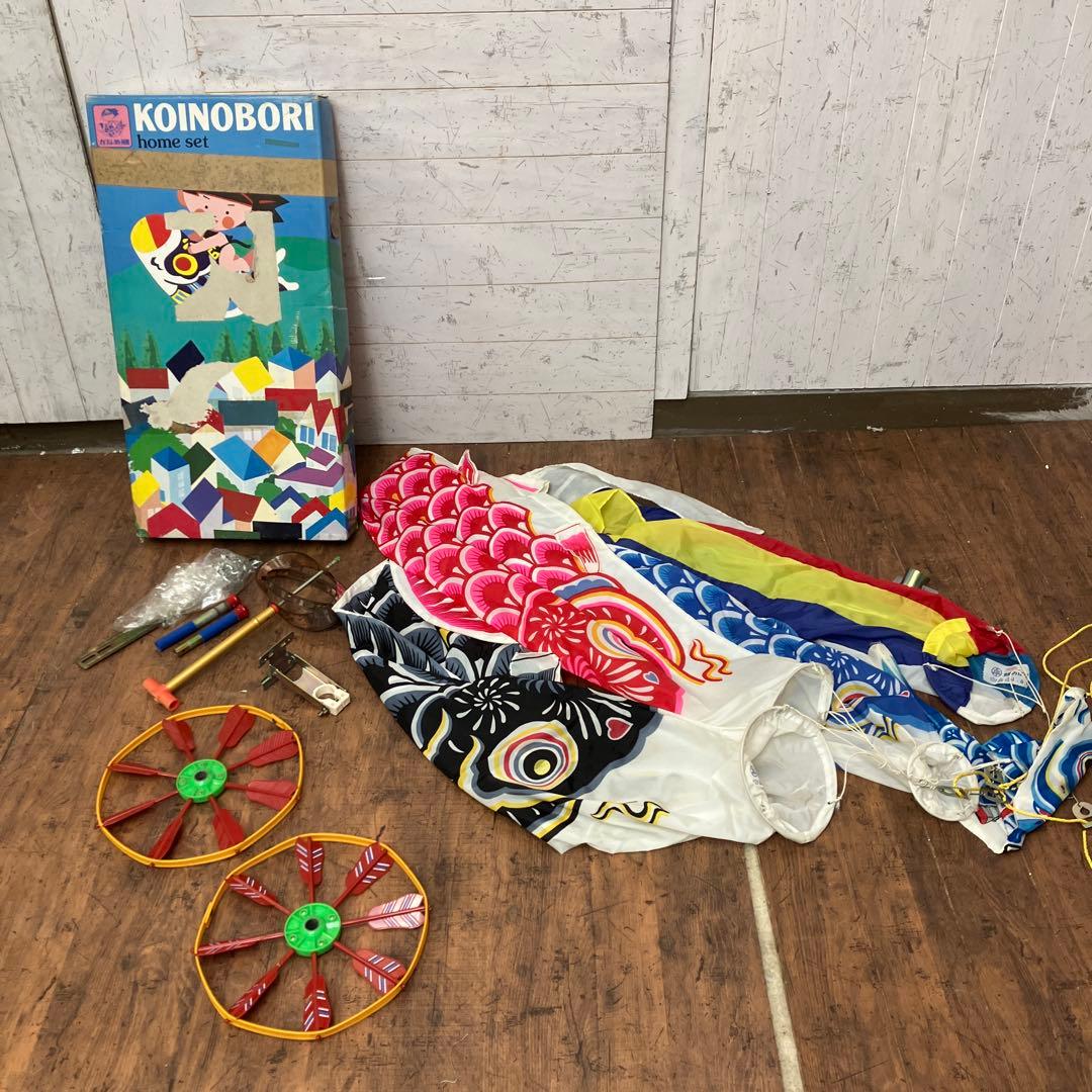 B-1 Toyobo Nylon Knamenoi Koi 1.5m Three-Color Home Set Showa Retro