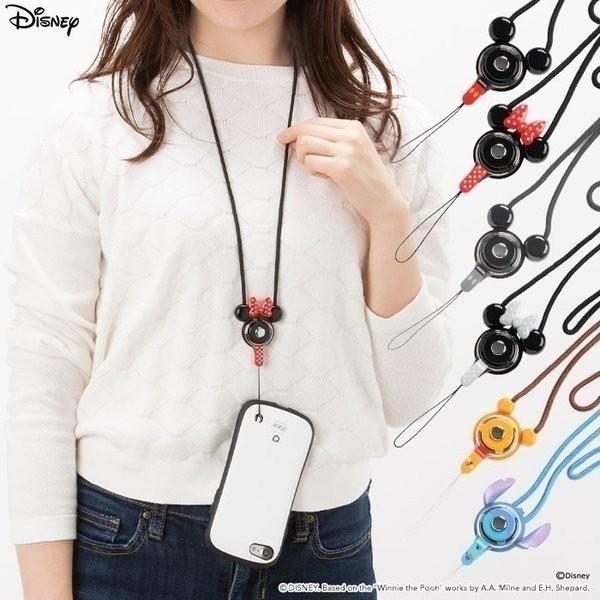 落下防止 ネックストラップ ディズニー 携帯 モバイル 携帯ストラップ ミッキー ハンドリンカー disney_y Hamee