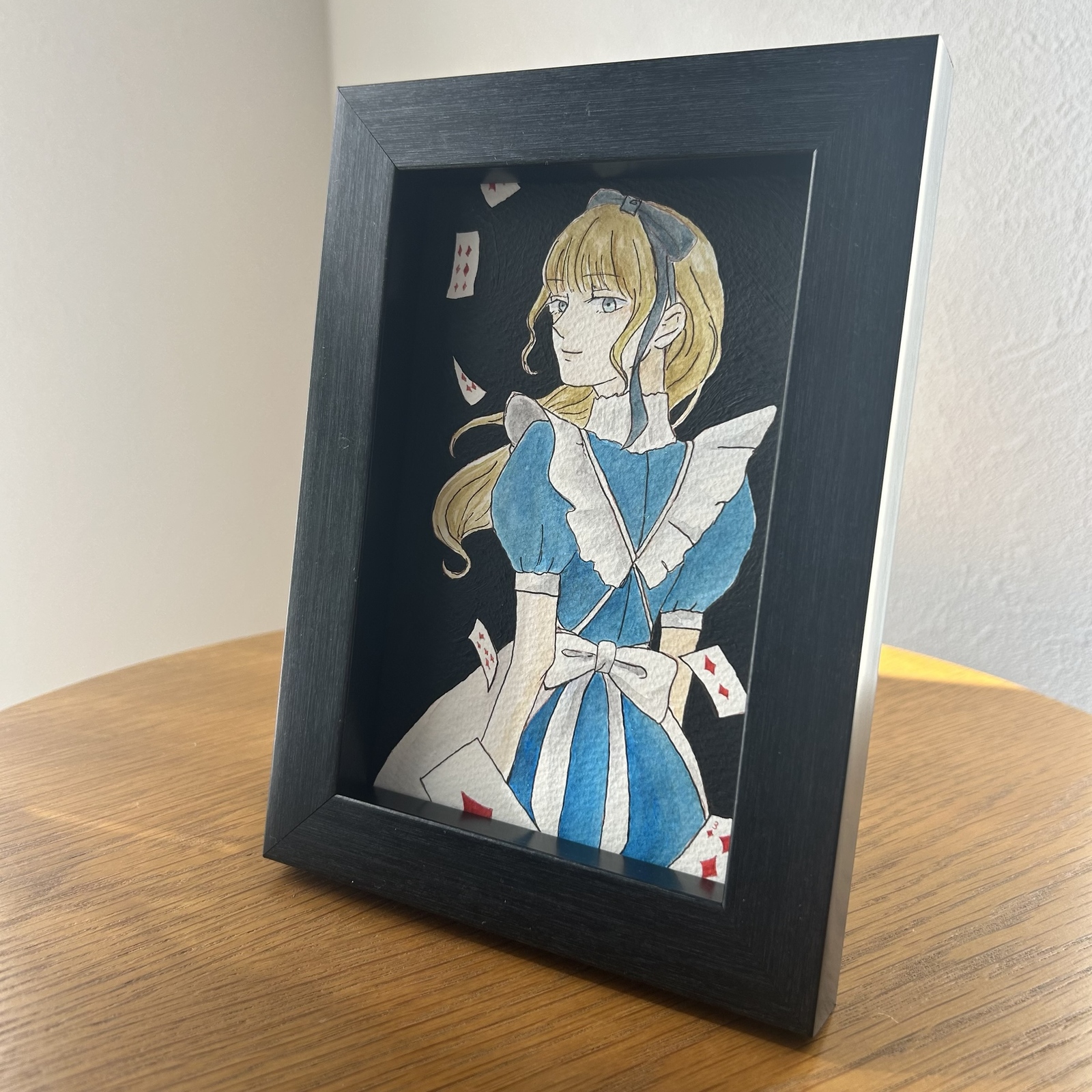 水彩画《爱丽丝梦游仙境》无框原画