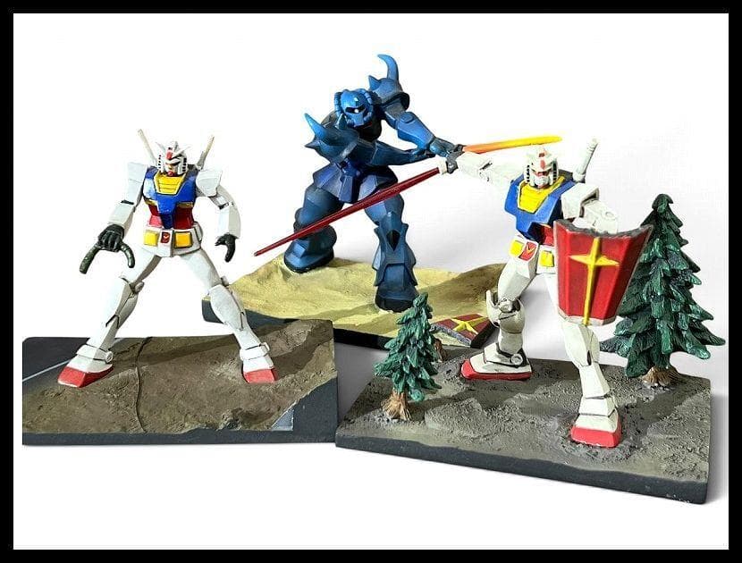 ZH157 G2 As-is Mobile Suit Gundam Polystone Guf Diorama Set