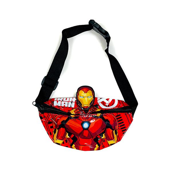 アベンジャーズ ウエストポーチ ( IRONMAN 赤 ) 17466 マーベル ヒーロー グッズ 斜めがけ バッグ ボディバッグ ウエストバッグ MARVEL MNNG8045