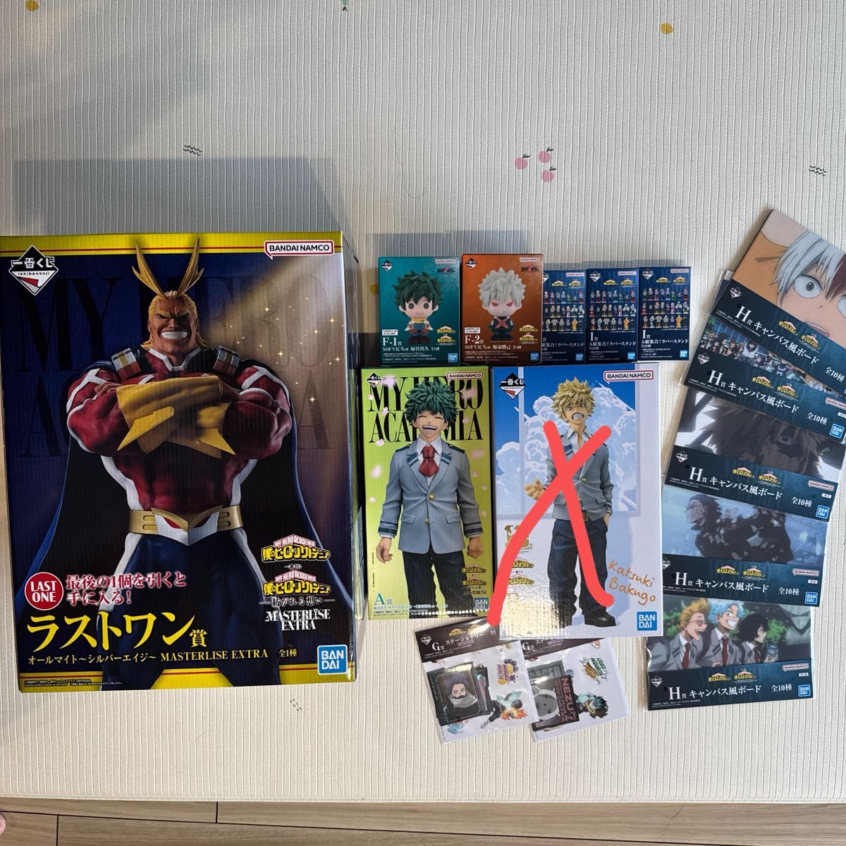 Ichiban Kuji My Hero Academia A Story of Bonds Figure Set Last One Prize All Might and Others