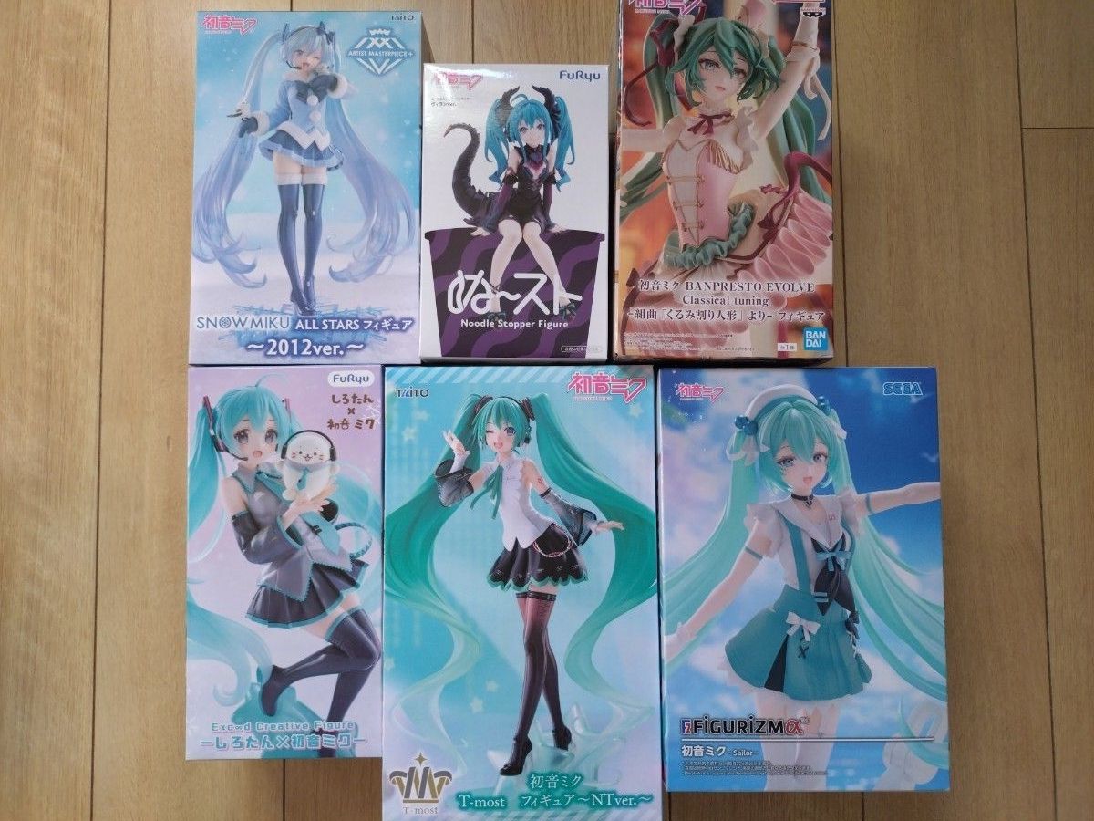 初音未来 手办 6件套 整套出售 赠品