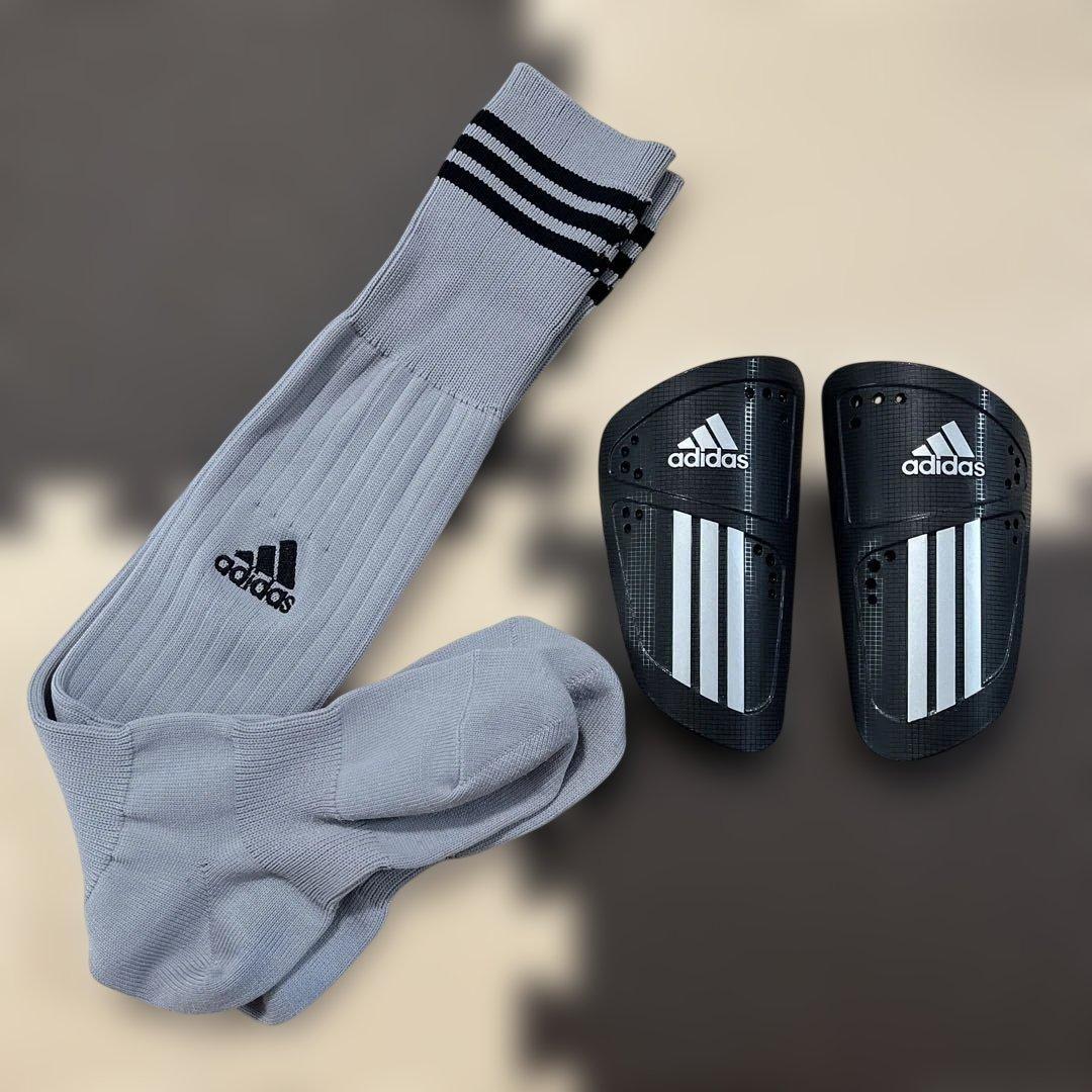 adidas 足球袜 护腿板套装