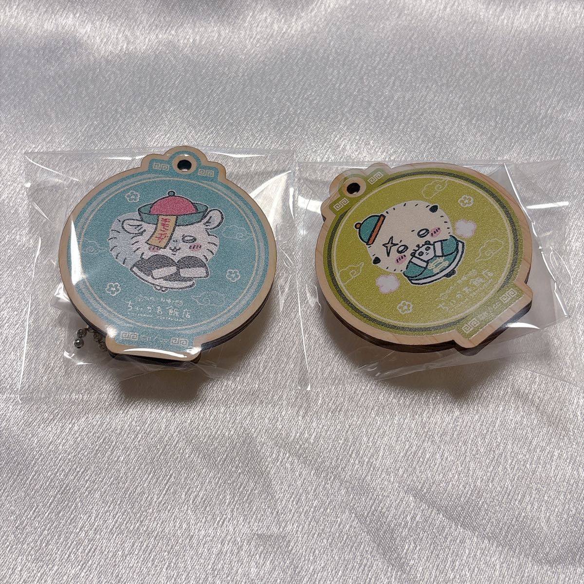 Chikawa, Flying Squirrel, Sea Otter Keychain; Chikawa Restaurant; Random Wood Stand Keychain