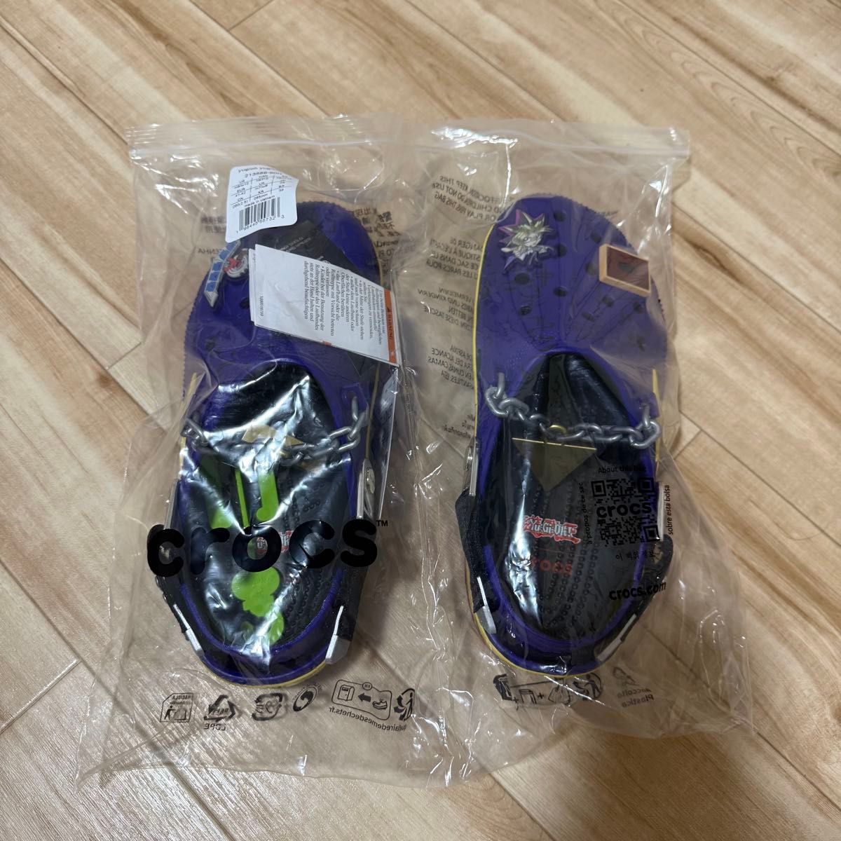 (卡牌× Crocs 游戏王 黑魔导者 Echo Crocs 紫色 26cm