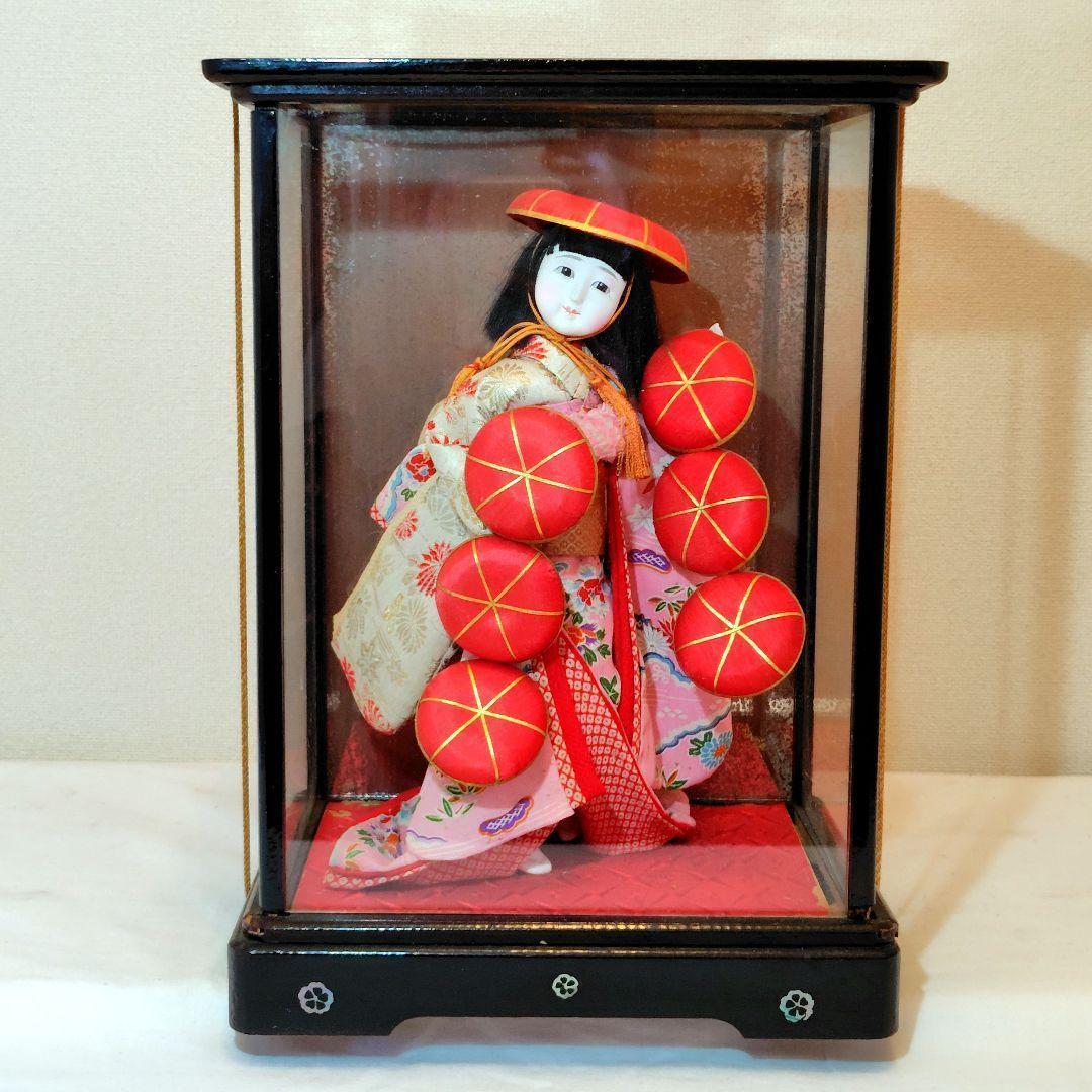 Ichimatsu Ningyo Seven-Tiered Hat Red Umbrella Japan Japanese Style Classic Antique National Treasure Kabuki
