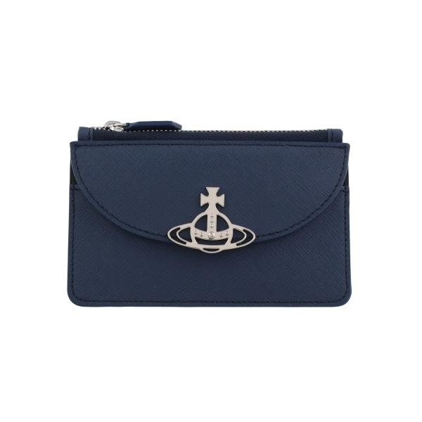 维维安·韦斯特伍德 硬币包 片段系列 女士 SAFFIANO 海军蓝 Vivienne Westwood 51110053 K401 蓝色