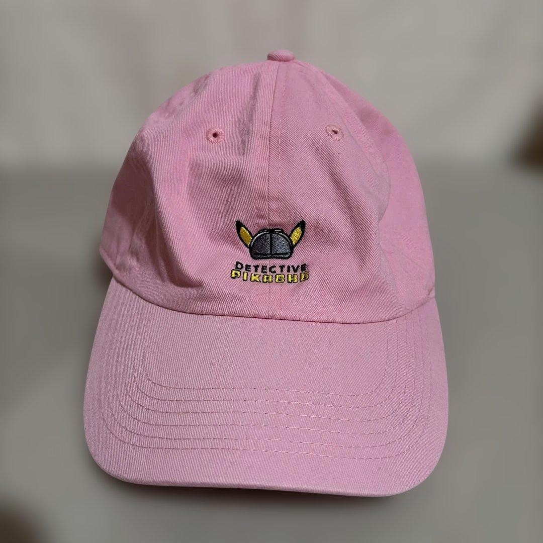 Pocket Monster Name Detective Pikachu New Hattan Collaboration Cap Pink
