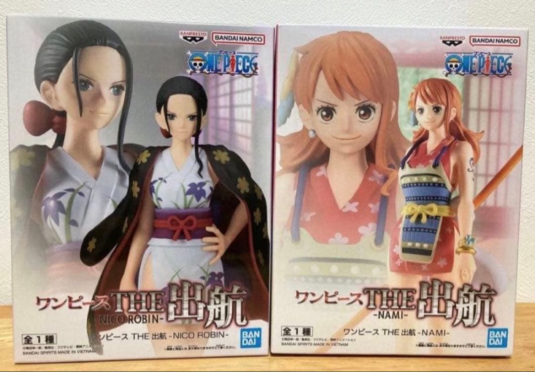 [Brand New Sealed 2 Pieces] One Piece Wano Country Departure Series Figures Nami & Robin