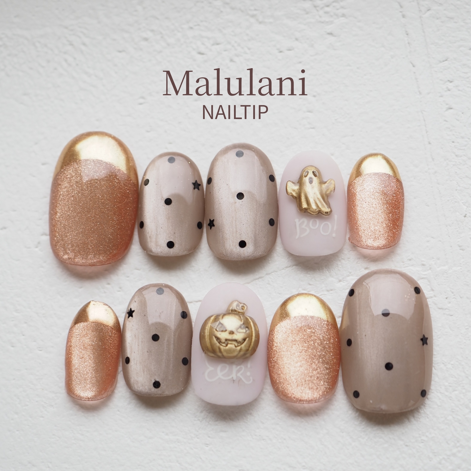 Halloween × Dot Adult-Cute Halloween Nail Tips Size Customization