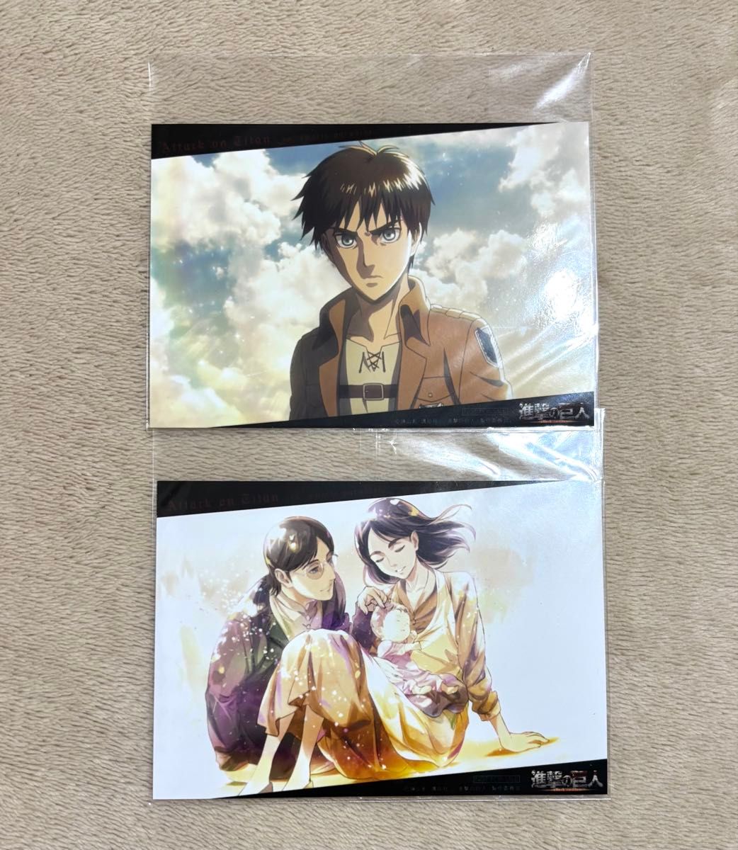进击的巨人 艾伦 格里沙 卡拉 幼年时期 拍立得照片 特典 非卖品 WIT STUDIO