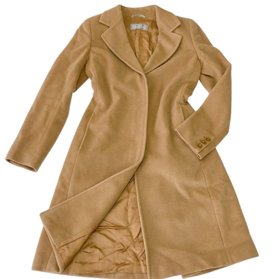 Max Mara 马克斯·玛拉 超高级 安哥拉混羊毛 长款大衣 38 号 驼色 M码相当 女士款