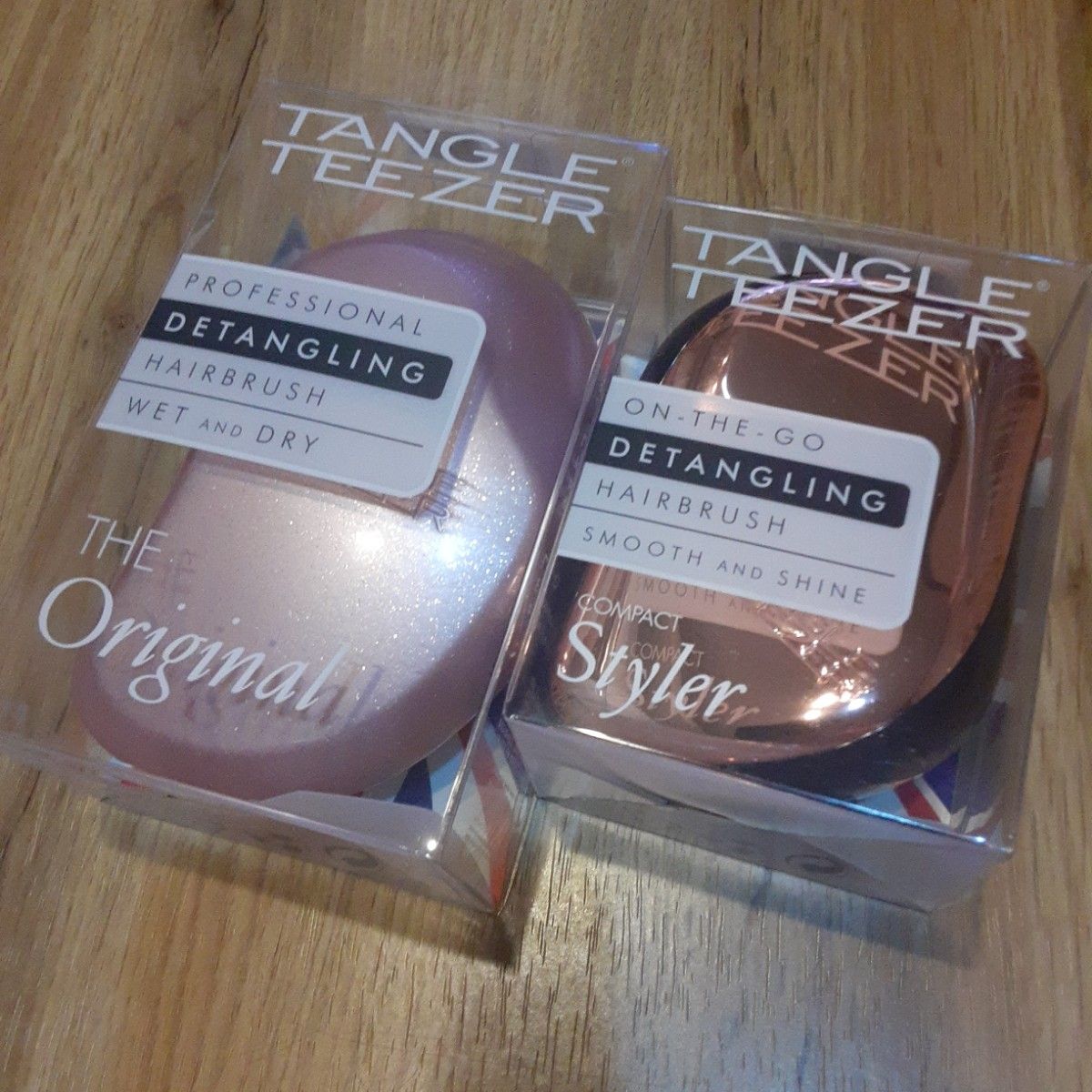 全新Tangle Teezer 原装款 & 紧凑型造型梳 2件套