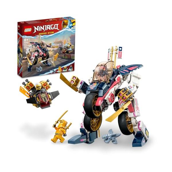 乐高LEGO忍者索拉的机械摩托车赛车玩具乐高积木8岁机器人71792乐高忍者迷你套装