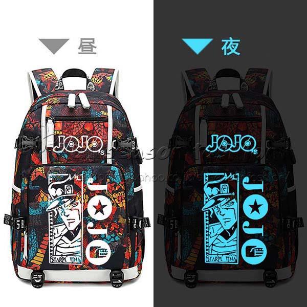 免运费◆新品 JOJO的奇妙冒险风格背包 USB双肩包周边商品 Venom时尚大容量上学防水郊游旅行背包耐用学校