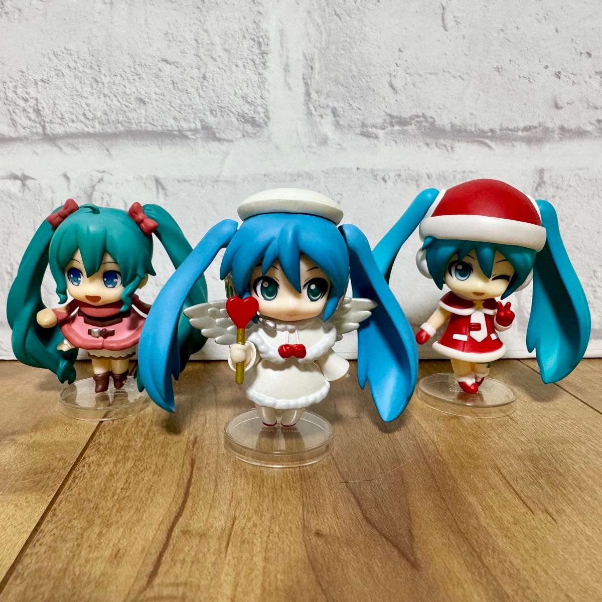 【【无盒】初音未来 圣诞蛋糕附赠 黏土人Mini 3体套装
