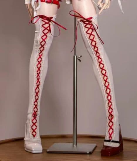 1/4多尔索克斯白红MDD KUMAKO袜子篇上