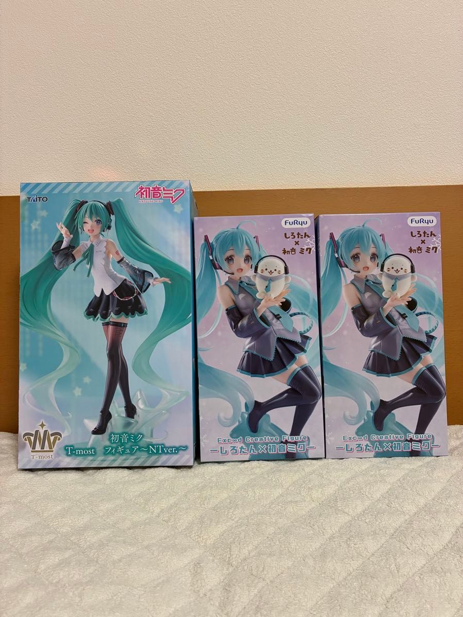 初音未来 手办 3件套 T-most NT版 & 白熊联动款×2