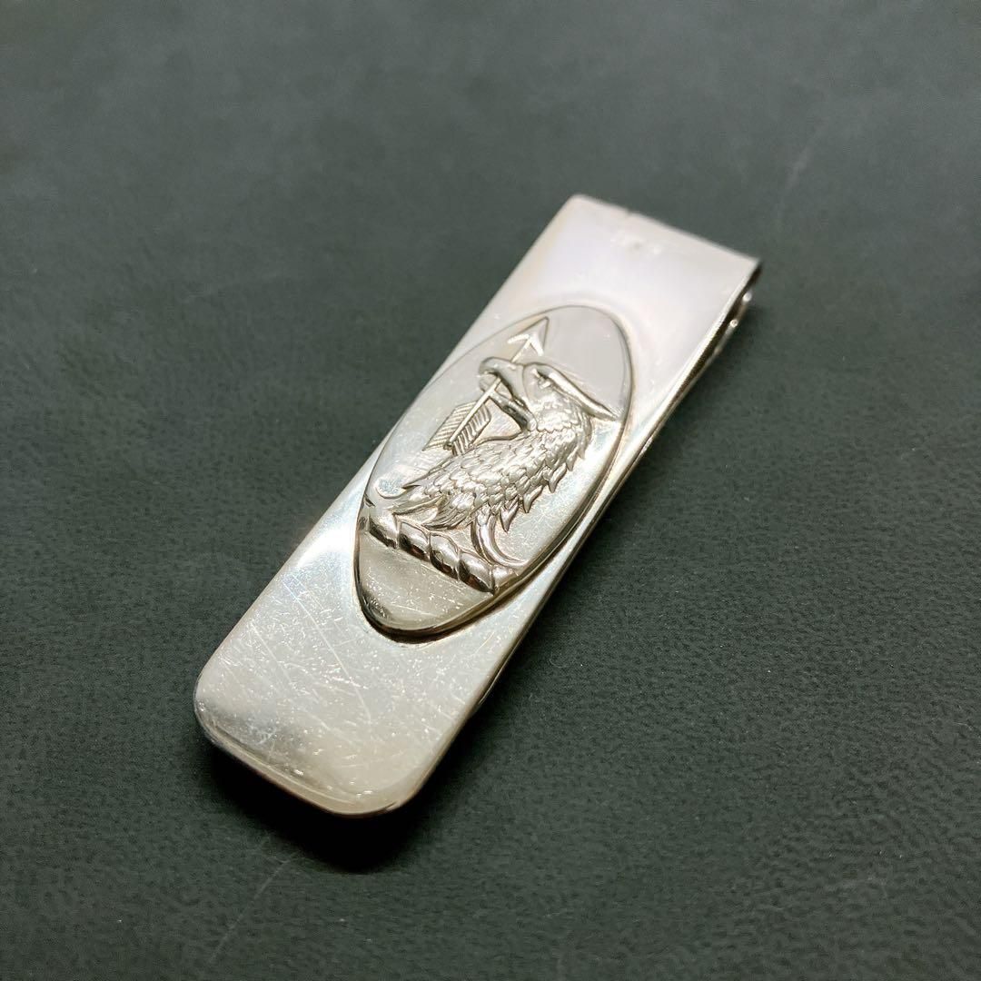 【廃盤 極希少】 Tiffany ティファニー イーグル マネークリップ シルバー ヴィンテージ 財布 小物 95642 鳥 ワシ
