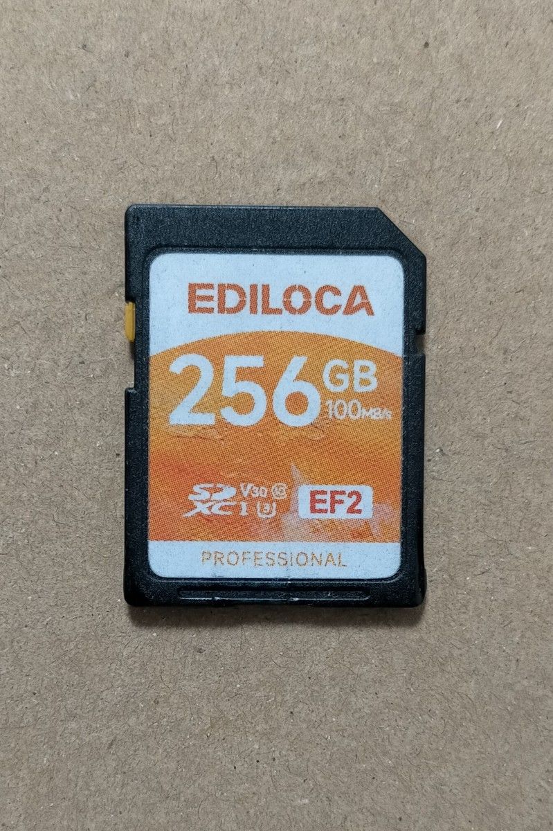 【外観訳あり品】動作正常  EDILOCA SDカード 256GB SDXC V30 100MB/s EF2