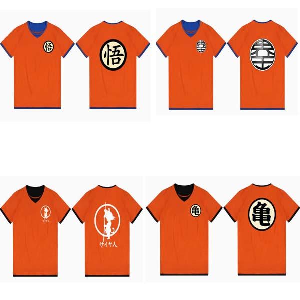 Kids and Adult Clothing Dragon Ball Son Goku Grandpa Roshi Anime Goods Cosplay Style Print Short Sleeve T-Shirt Summer Top