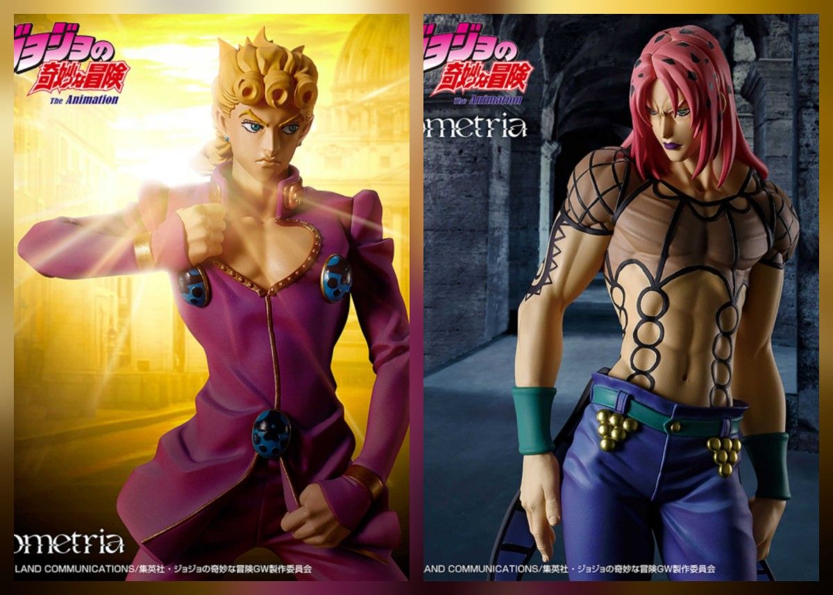 《JOJO的奇妙冒险》手办 Mometria 乔鲁诺·乔巴纳 迪亚波罗 二种套装。