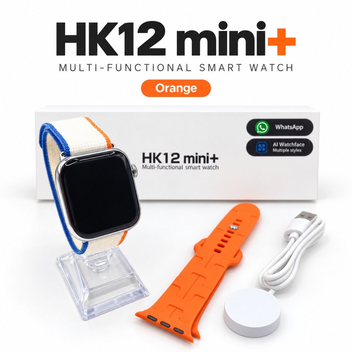 最新 ☆ HK12 mini智能手表日语对应LINE通知