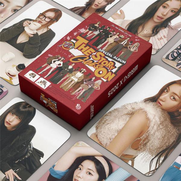 TWICE周边 小卡 55张套装 收藏卡 TWICE 照片 全员 TEN THE STORY GOES ON 小卡 KPOP 韩国 应援 小物 LOMO卡 MOMO MINA SANA ONCE