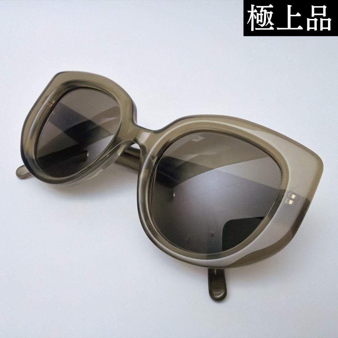 【极品】LOEWE 罗意威 卡比 蝴蝶款太阳镜 卡其色 透明