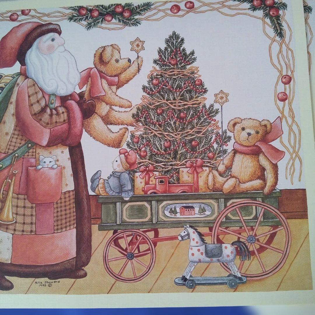 Special Price Patchwork Santa Lang Co. Card 4 Pieces + Mounting Sheet 1 Piece No.40581