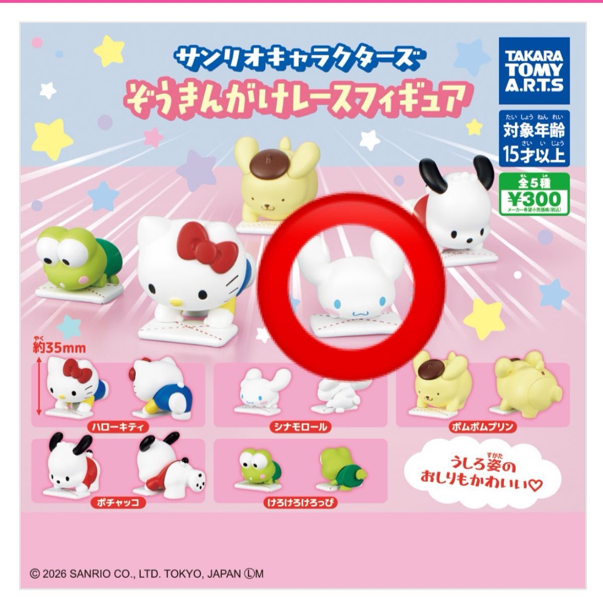 Sanrio Characters Towel Race Figure Cinnamoroll