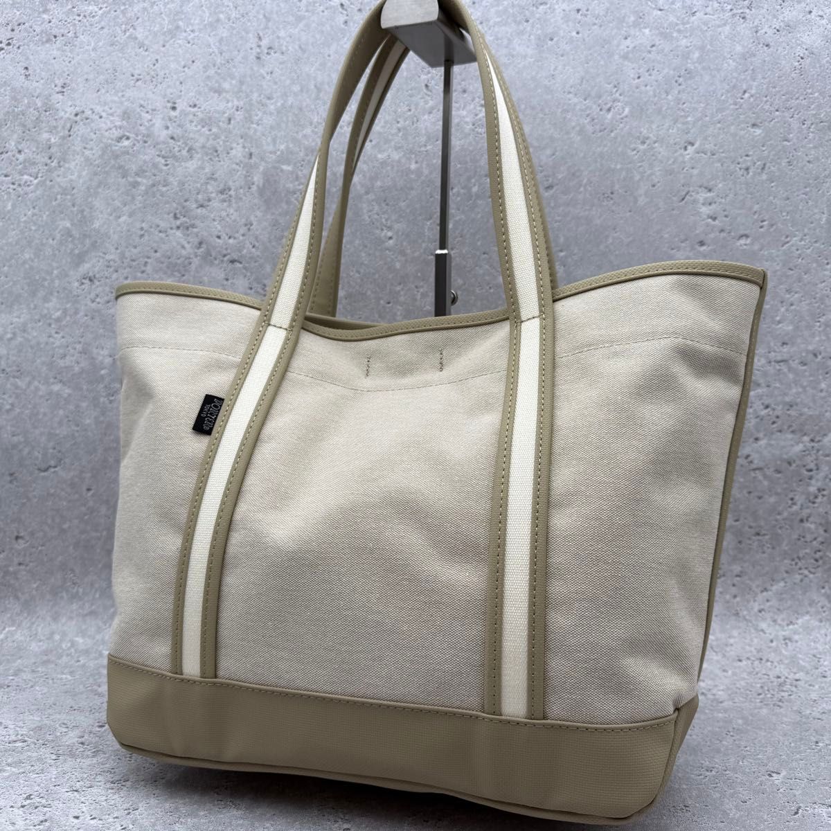 美品 吉田カバン PORTER ボーイフレンド シャンブレー トートバッグ ベージュ A4