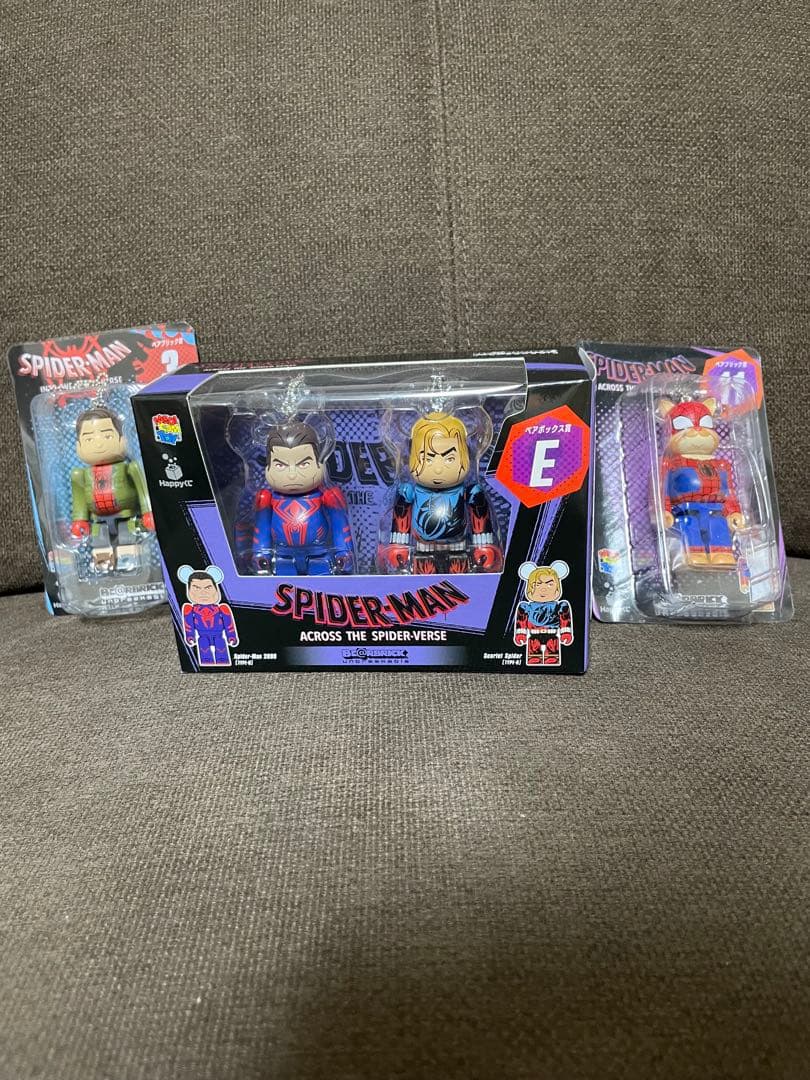 BE@RBRICK Spider-Man Ichiban Kuji Bearbrick Box E Prize and 3.11