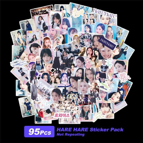 TWICEグッズ シール シールセット 95枚 トゥワイス Hare Hare スティッカー 手帳 韓流 KPOP アイドル 写真 応援 小物 全員 ONCE MOMO SANA MINA